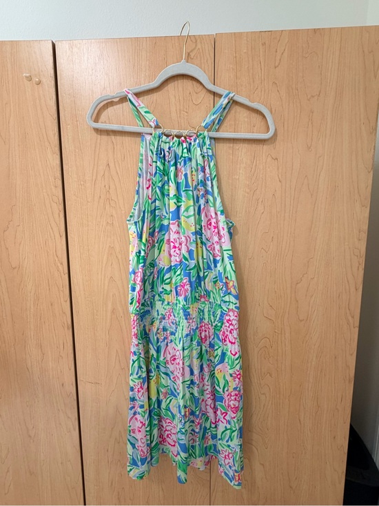 Lilly Pulitzer Pants - Lilly Pulitzer Mint, Pink & Blue Floral Halter Dress